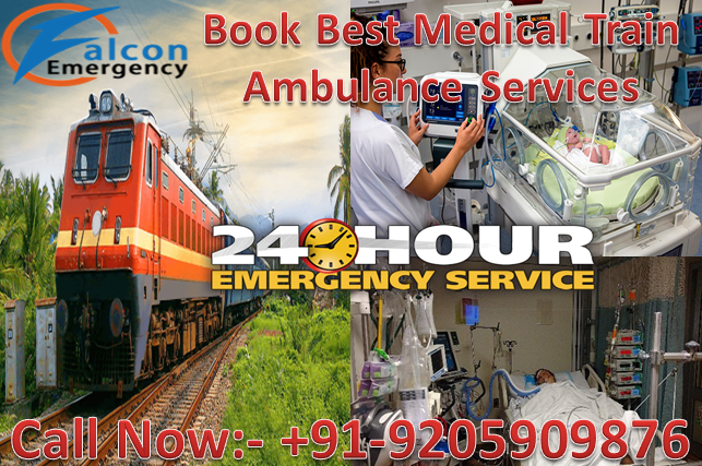 24 Hours Helpful Falcon Train Ambulance Patient Transfer Services 07