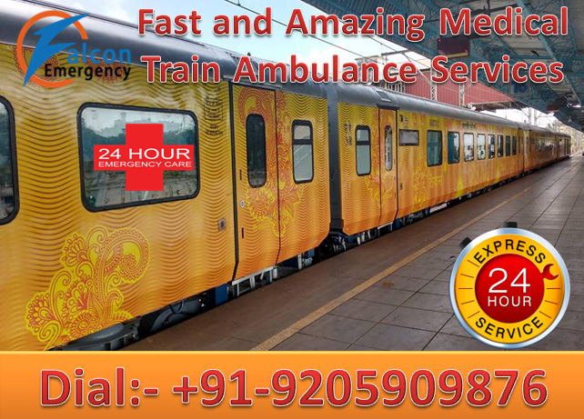 24 hour helpful medical train ambulance in Delhi 05