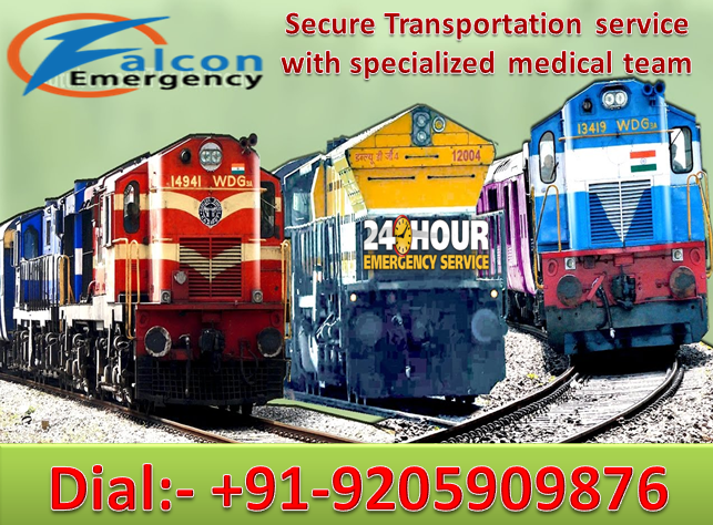 Patna to delhi train ambulance by falcon emergency 02
