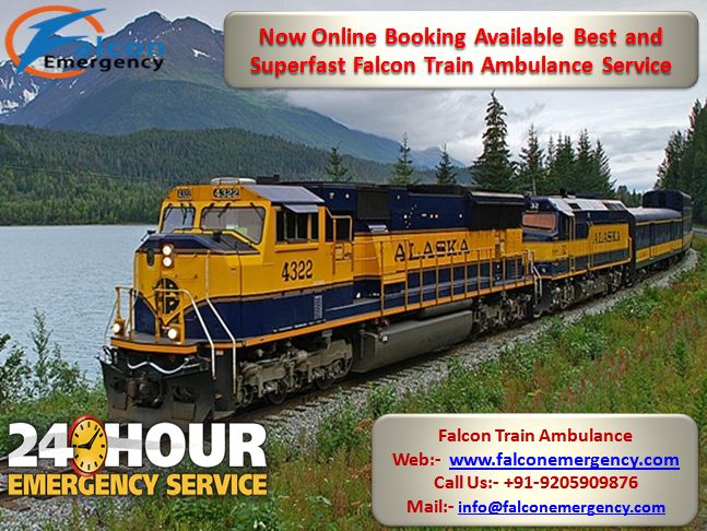 train ambulance service in ranchi with medical team by falcon emergency