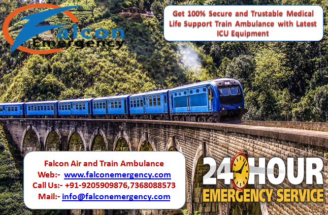 kolkata to delhi train ambulance with medical team by falcon emergency 01