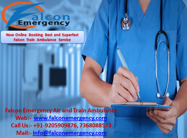 train ambulance from patna to mumbai with medical team by falcon emergency 10