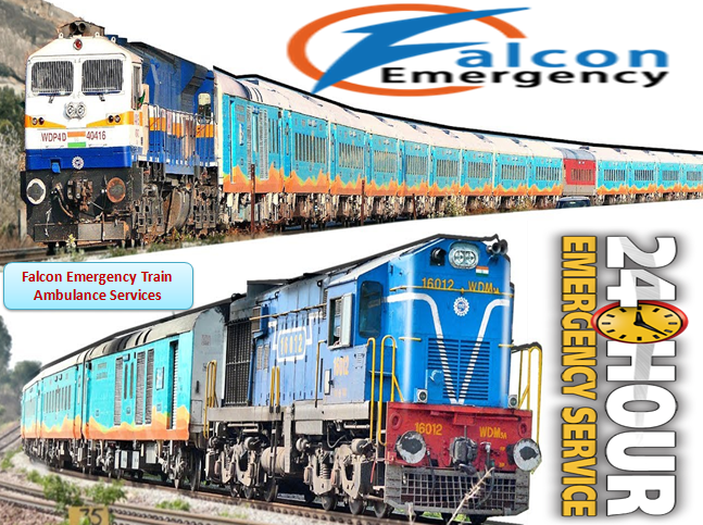 train ambulance patna to delhi at low cost by falcon emergergency 03