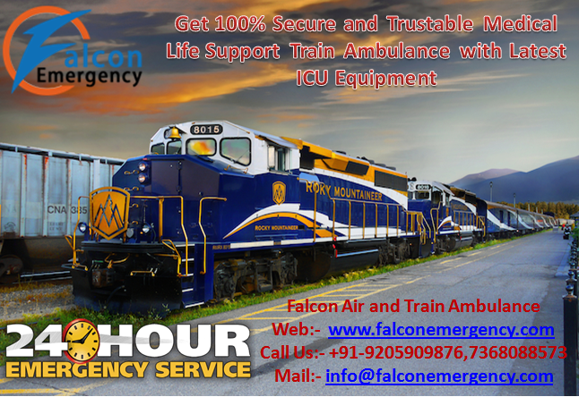 kolkata to delhi train ambulance with medical team by falcon emergency 02